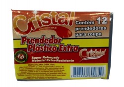 CRISTAL PREND ROUPA PLASTICO EXTRA 12UN