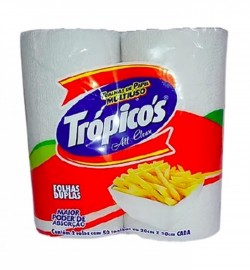 TROPICOS PAPEL TOALHA 16PCT C/2 50 FOLHAS DUPLAS