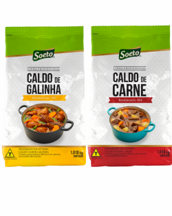 SOETO CALDO DE GALINHA / CARNE  1,010KG CX C/10UN