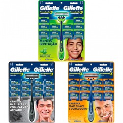 GILLETTE PRESTOBARBA CARTELA COM 12 UNID.