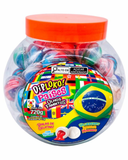 DIP LOKO POTE PAÍSES OLHOS FAMINTOS 12G DISPLAY C/60UN (60X12G)