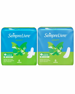 SEMPRE LIVRE ADAPT ABSORVENTE C/ 8 UNID.
