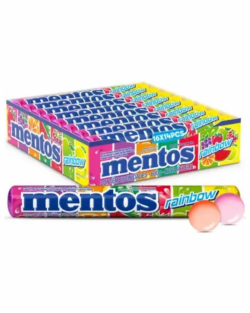 MENTOS STICK RAINBOW PCTE C/ 16UN