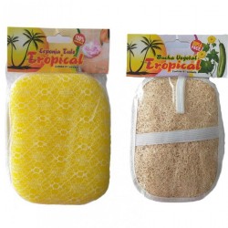 TROPICAL ESPONJA BANHO COM 12 UNID.
