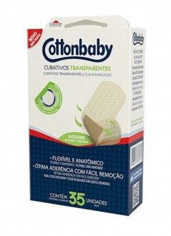 COTTONBABY CURATIVO TRANSP 35UN C/12