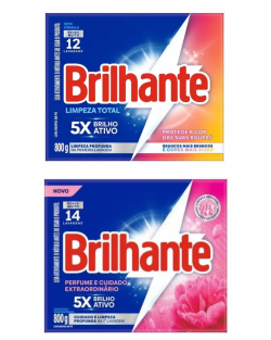 BRILHANTE LIMPEZA TOTAL PÓ CX 800G CX C/20UN
