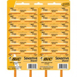 BIC SENSITIVE SHAVER CARTELA COM 12 UNID.