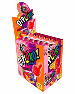 DIP LOKO BOOOM SALADA DE FRUTAS 11G DISPLAY C/15UN (15X11G)