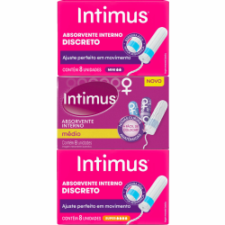 INTIMUS ABSORVENTE INTERNO COM 8 UNID.