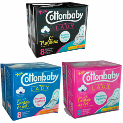 COTTONBABY ABSORVENTE COM 8 UNID.