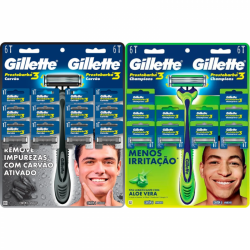 GILLETTE PRESTOBARBA CARTELA COM 12 UNID.