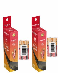 OUROLUX PILHA TUBO ALCALINA C/12 PARES