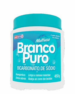 BICARBONATO DE SODIO BRANCO PURO QUIMISETE 450G CX /6UN