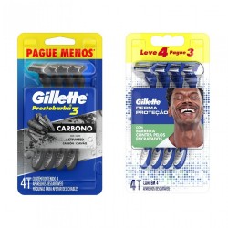 GILLETTE PRESTOBARBA COM 4 UNID.