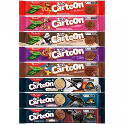PARATI ZOO CARTOON BOLACHA RECHEADA 85G